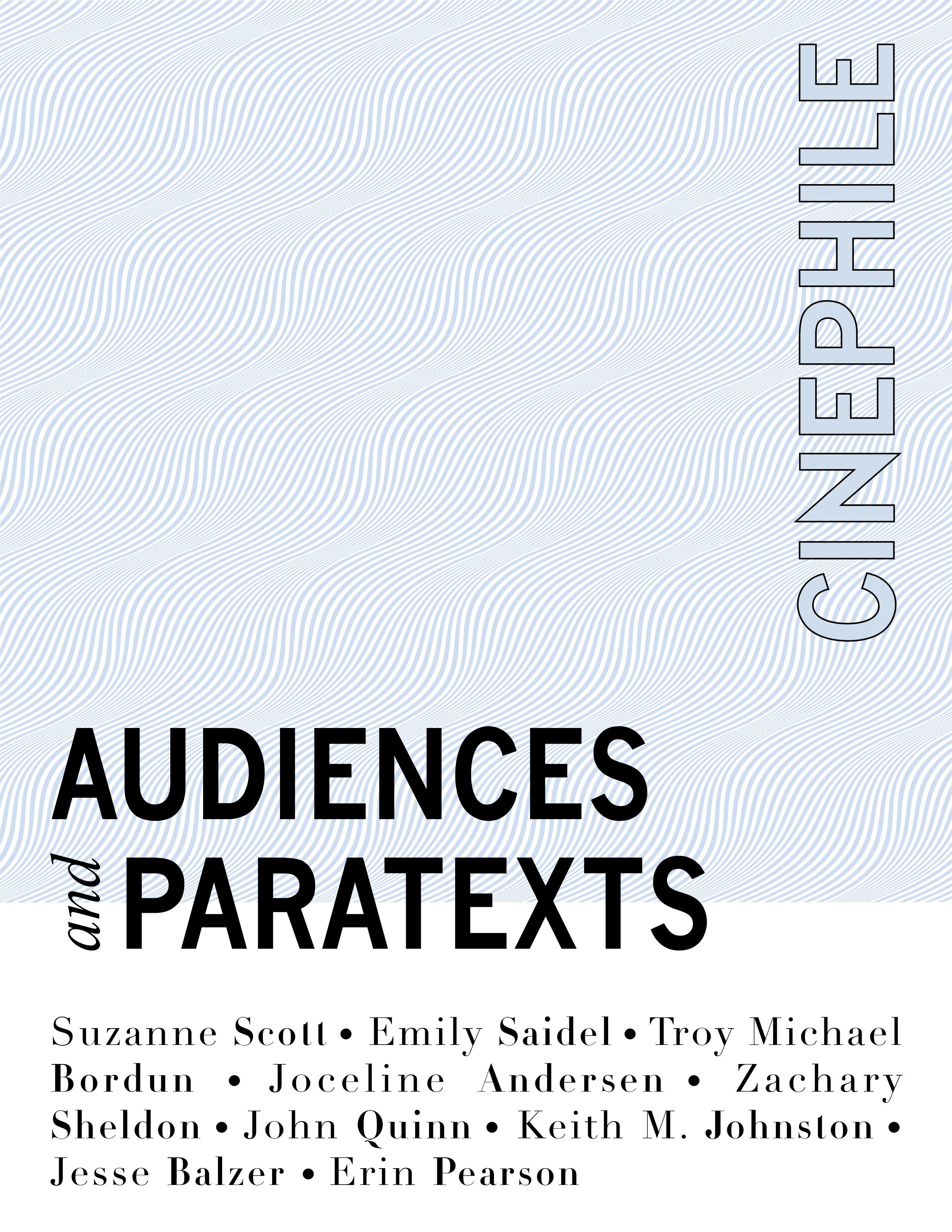 Cinephile 14.1 "Audiences and Paratexts" is now available!